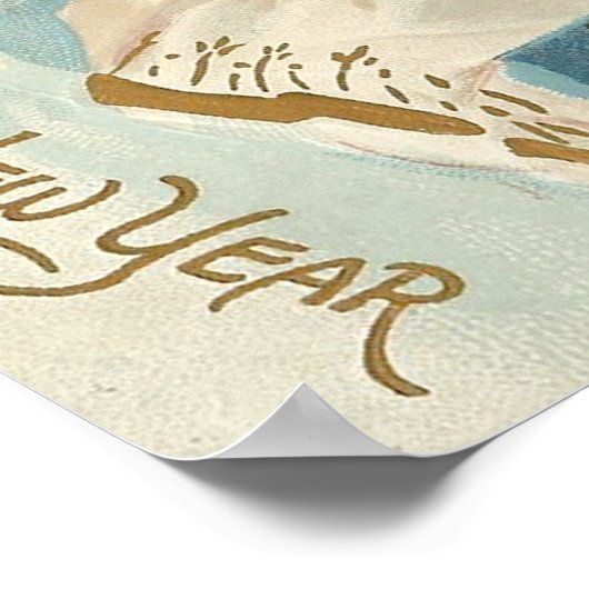 Angel Lighting Candlelit kerstboom Poster (Hoek)