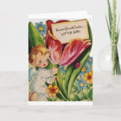  Angel Little Girl Easter Kaart (Voorkant)