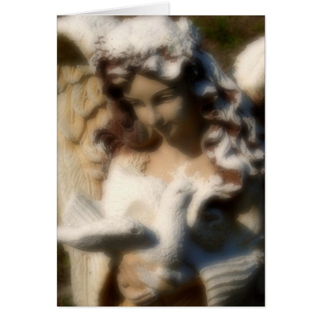 Angel Love, Angel Statue with Dove (Voorkant)