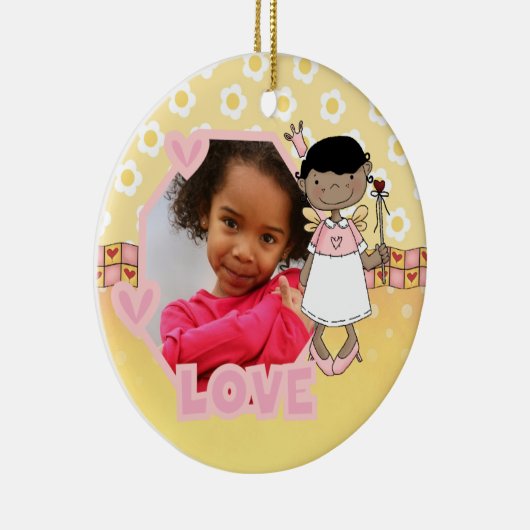 Angel Love Foto Keepsake Ornament (Rechts)
