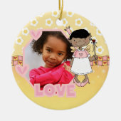 Angel Love Foto Keepsake Ornament (Voorkant)