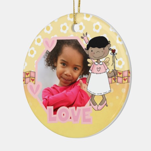Angel Love Foto Keepsake Ornament (Links)