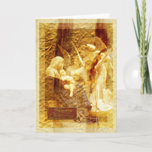 Angel Love Kerstmis Feestdagen Kaart (Voorkant)