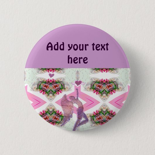 Angel Love_ Ronde Button 5,7 Cm (Voorkant)