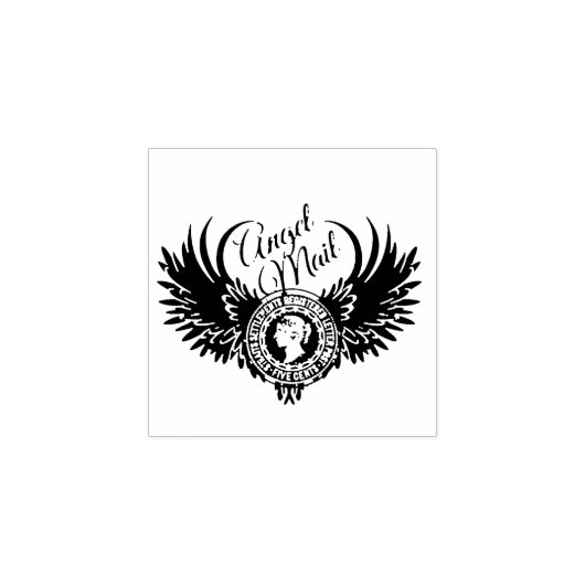 Angel Mail Rubber Stamp Rubberstempel (Afrduk)
