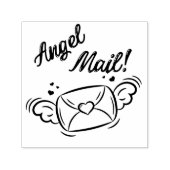 Angel Mail Self Inking Rubber Stamp Zelfinktende Stempel (Design)