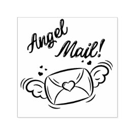Angel Mail Self Inking Rubber Stamp Zelfinktende Stempel