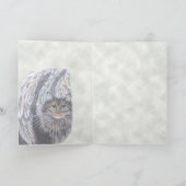 Angel Maine Coon Cat Kaart (Binnen)