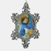 ANGEL MAKING MUSIC TIN SNEEUWVLOK ORNAMENT (Links)