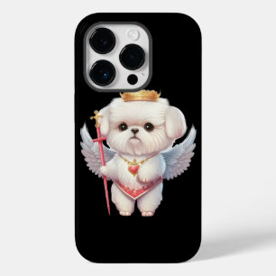 Angel Maltese puppy, hondenliefhebbers van Maltes  Case-Mate iPhone 14 Pro Hoesje