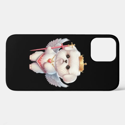 Angel Maltese puppy, hondenliefhebbers van Maltes Case-Mate iPhone Case (Achterkant (horizontaal))