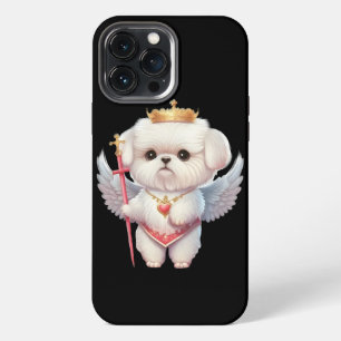 Angel Maltese puppy, hondenliefhebbers van Maltes  iPhone 13 Pro Max Hoesje
