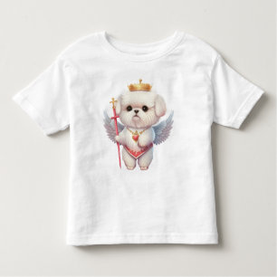 Angel Maltese puppy, hondenliefhebbers van Maltes  Kinder Shirts