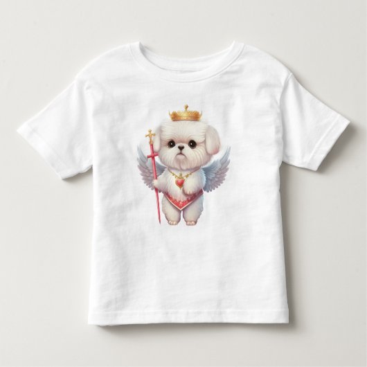 Angel Maltese puppy, hondenliefhebbers van Maltes  Kinder Shirts (Voorkant)