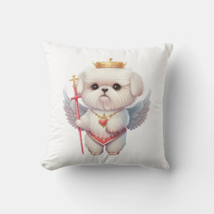 Angel Maltese puppy, hondenliefhebbers van Maltes  Kussen