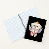 Angel Maltese puppy, hondenliefhebbers van Maltes  Notitieboek (Binnen)