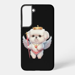 Angel Maltese puppy, hondenliefhebbers van Maltes  Samsung Galaxy Hoesje