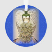Angel Mannequin Dress Form kerstboom Ornament (achterkant)