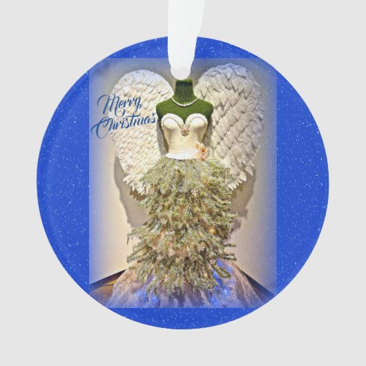 Angel Mannequin Dress Form kerstboom Ornament (voorkant)
