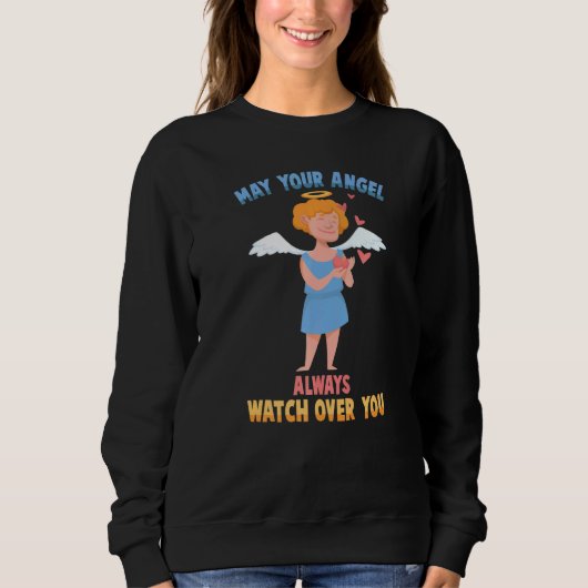 Angel May Your Angel kijkt altijd naar je Cherub Trui (Voorkant)
