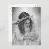 Angel meisje duif zegeningen Briefkaart (Voorkant / Achterkant)
