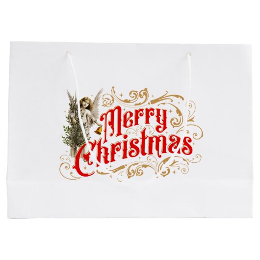  Angel-Merry-kerstrecro Groot Cadeauzakje (Achterkant)