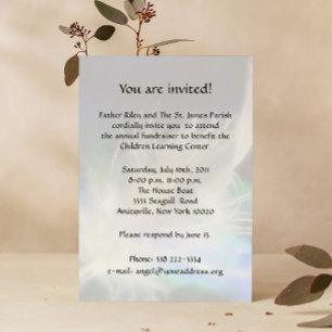 Angel Message 2 Fundraiser Invitation Kaart