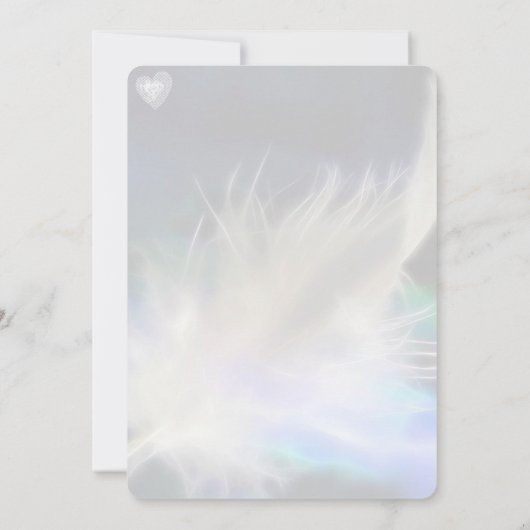 Angel Message 2 Fundraiser Invitation Kaart (Achterkant)