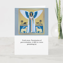 angel message egypt  happy birthday kaart