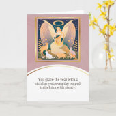 angel message egypt  happy birthday kaart (Gele Bloem)