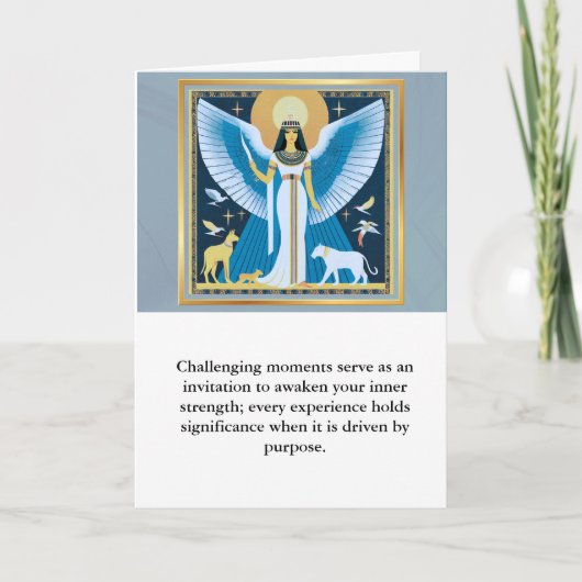 angel message egypt  happy birthday kaart (Voorkant)