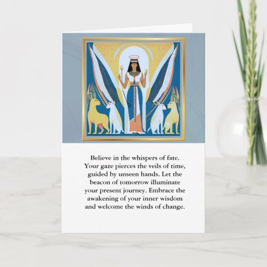 angel message egypt happy birthday kaart (Voorkant)