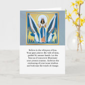 angel message egypt happy birthday kaart (Gele Bloem)
