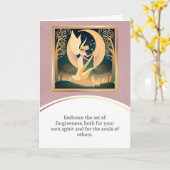 angel message egypt  happy birthday kaart (Gele Bloem)