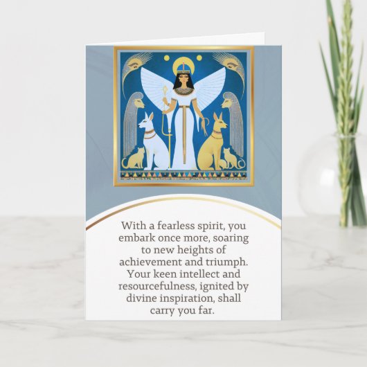 angel message egypt happy birthday kaart (Voorkant)