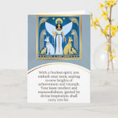 angel message egypt happy birthday kaart (Gele Bloem)