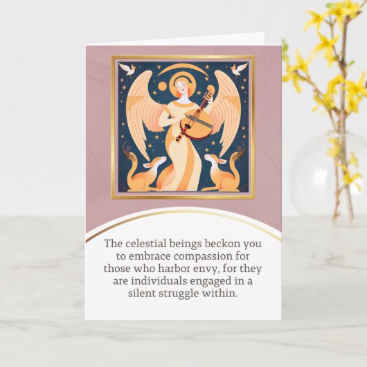 angel message egypt  happy birthday kaart (Gele Bloem)