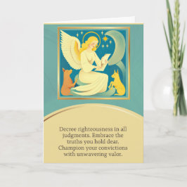 angel message happy birthday kaart