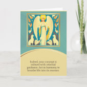 angel message happy birthday kaart (Voorkant)