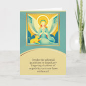 angel message happy birthday kaart (Voorkant)