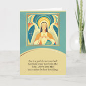 angel message happy birthday kaart (Voorkant)