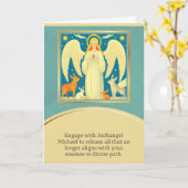 angel message happy birthday kaart (Gele Bloem)