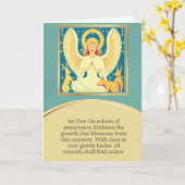 angel message happy birthday kaart (Gele Bloem)