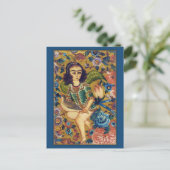 Angel met Bird CC0058 Islamic Art Briefkaart (Staand voorkant)