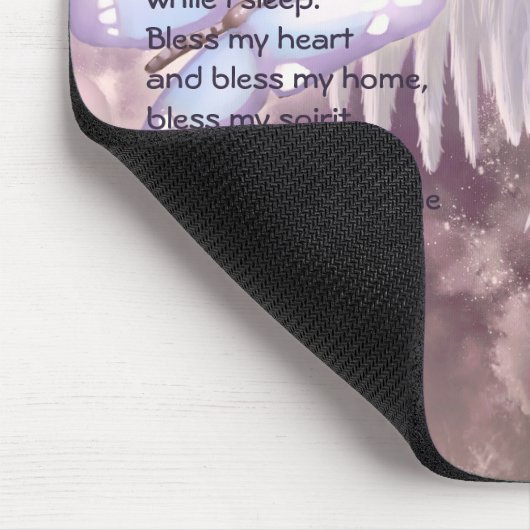 Angel met Butterflies Custom Gift Mousepad Muismat (Hoek)