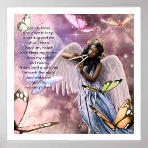 Angel met Butterflies die Prints voor aangepaste k