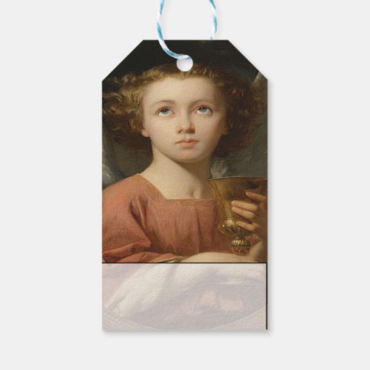Angel met Chalice Cadeaulabel (Achterkant)