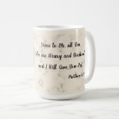 Angel met Cross Coffee Mok (Voorkant rechts)