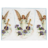 Angel met Cross en Clematis Flowers Groot Cadeauzakje (Achterkant)