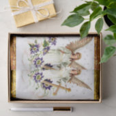 Angel met Cross en Clematis Flowers Tissuepapier (Geschenk)